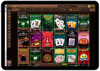 Gry stołowe w Casino lanista 