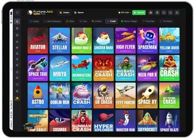 Gry crash w kasynie online FortuneJack Gry Crash