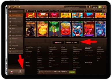 Wsparcie klienta w Lanista kasyno