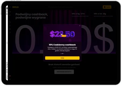 Bonus — tygodniowy cashback