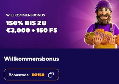 Willkommensbonus im Dazard Casino