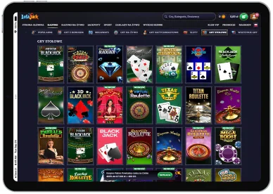 Gry Stołowe LolaJack Casino — gry stołowe