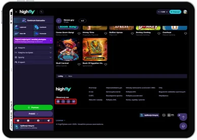 Sieci społecznościowe online Casino HighFlyBet HighFlyBet Casino — sieci społecznościowe