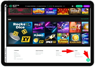 Wsparcie klienta Wsparcie klienta w Granawin kasyno