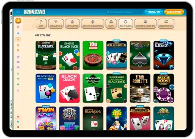 Gry Stołowe Casino Vegasino — gry stołowe