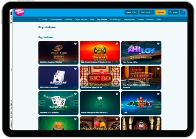 Gry Stołowe Gry Stołowe w online Casino Vera& John