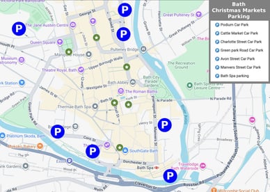 bath christmas market parking