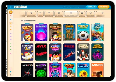 Gry błyskawiczne Gry natychmiastowe w kasyno online Vegasino