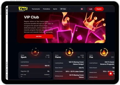 Yep Casino VIP club VIP club Yep Casino