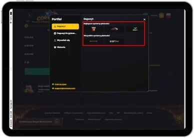 Metody płatności w kasynie