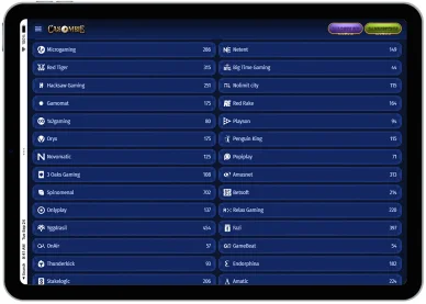 Casombie Casino — dostawcy gier Dostawcy gier w kasynie