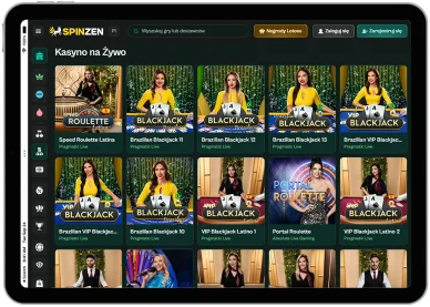 Spinzen Polska — kasyno na żywo