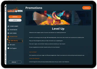 Level Up! Kasyno Locowin — promocja Level Up!