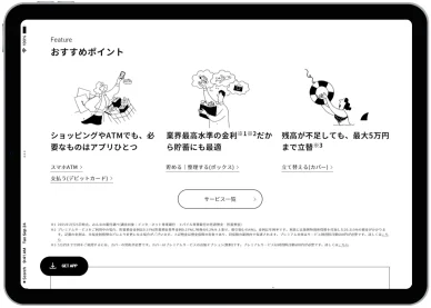 特徴みんなの銀行 