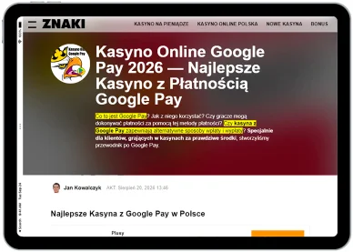 Google Pay Google Pay — sposób płatności w kasynie online