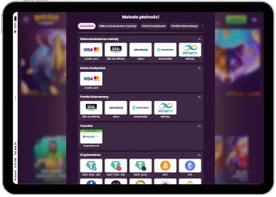 Wybór metod płatności w kasyno bez konta bankowego