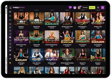 Gry karciane i stołowe w kasynie online Freespinz