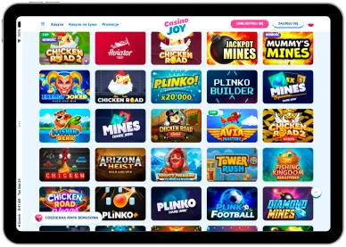 Mini gry w kasyno online CasinoJoy