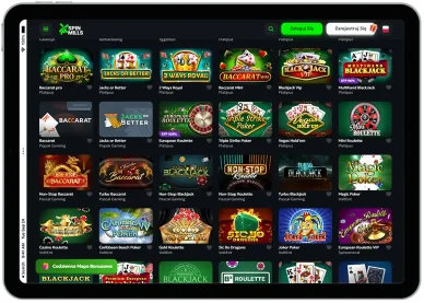 Gry stołowe Casino SpinMills — gry stołowe