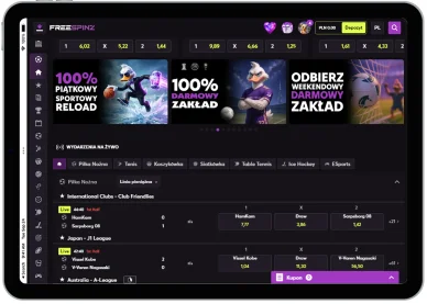 Zakłady w kasynie FreeSpinz