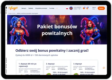 VVegas Casino — pakiet powitalny