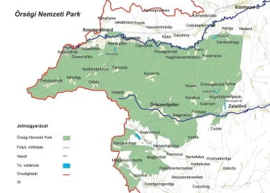 Őrségi Nemzeti Park térkép
