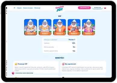 VIP program w CasinoJoy