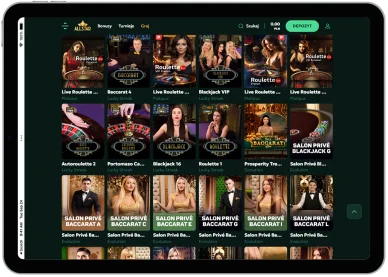 Kasyno na żywo w Allstar Kasyno na żywo