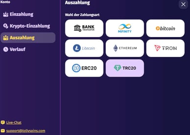 Auszahlung Casino Auszahlungsmethoden Lolly Spins Casino