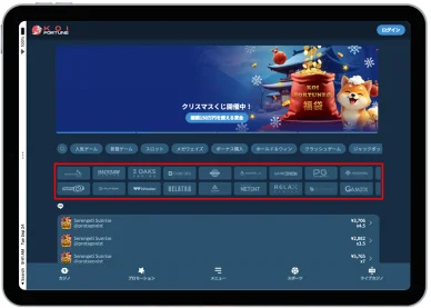 カジノゲームプロバイダー