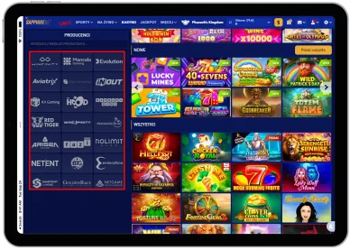 Oprogramowanie w Sapphirebet