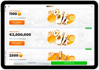 Promocje w kasynie Turnieje w BetRiot Casino Online