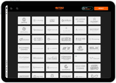 Dostawcy gier w kasynie Nitro