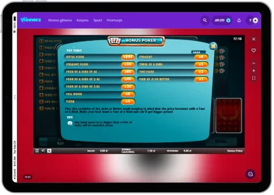 Gry Stołowe KasynoWinnerz Gry Stołowe