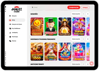 Sloty w Janusz Kasyno