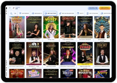 Gry na żywo w kasynie Kasyno CasinoLab gry na żywo