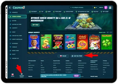 Wsparcie klienta w Caspero Kasyno