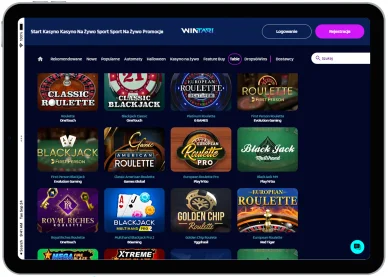 Gry stołowe w Online Casino Wintari
