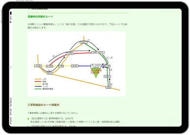 混雑時の回避のルート アクセス方法