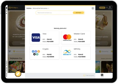 Metody płatności w kasynie Płatności w kasynie WinMega