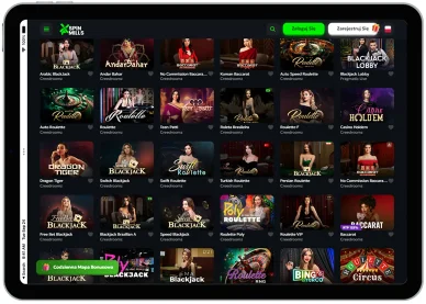 Kasyno na żywo w SpinMills Kasyno na żywo