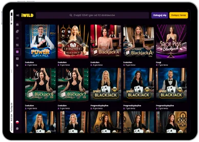 Gry stołowe w iWild online casino