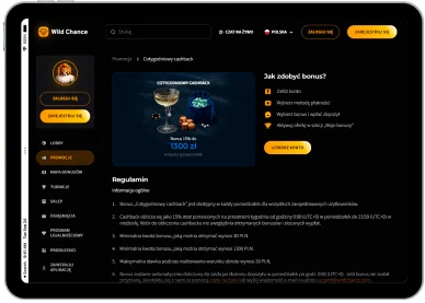 Tygodniowy cashback  w online kasyno