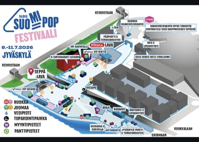 suomipop festivaali kartta