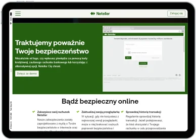Zabezpieczenia i ochrona Neteller Bezpieczeństwo Neteller