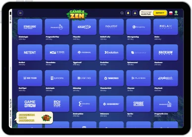 Dostawcy gry w Gamblezen Online Casino