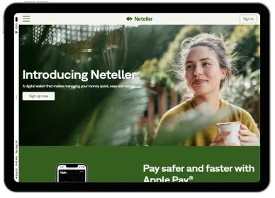 Hlavní stránka Neteller Neteller