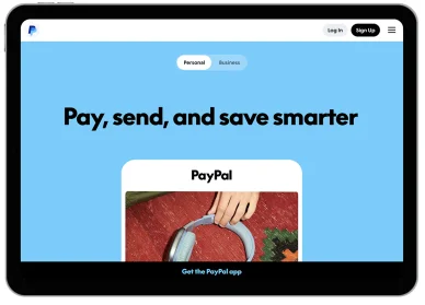 Hlavní stránka PayPal Paysafecard