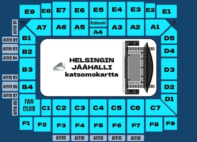 helsingin jäähalli katsomokartta