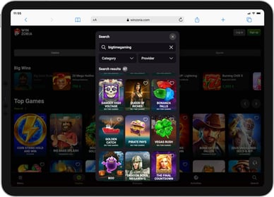 Big Time Gaming mobile casino